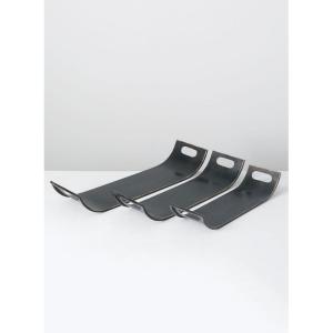 imageSullivans Black Nesting Metal Decorative Serving Trays with Builtin Handle Cutout Set of 3 Ottoman Serving Coffee Table Catchall Countertop Storage Perfect for Home Office Kitchen Decor
