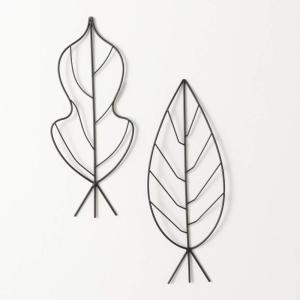 imageSullivans Garden Dcor Metal Stakes for Pot Set of 2 155quot Black Metal Leaves Arbor Plant Support Decorations Flower Metal Stakes for Plant Pot Patio Dcor Outdoor Dcor for Outside Lawn Decoration