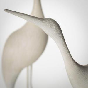 imageSullivans Home Decor Bird Figurines Home Dcor Set of 2 275quot Cranes Graceful Standing White Floor DcorMatte Scandinavian Inspired Birds Figurine Minimalist Living Room Feature Art Decorations
