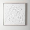 imageSullivans Wall Decor Wall Art Embossed Flower 275quot Flower Embossed White Canvas Silver Professional Frame Rustic Farmhouse Decorations Hanging Art for Bedroom Office Home Dcor
