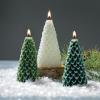 imageTree Wax Candle Set of 3 Scentless Smokeless EcoFriendly Candles