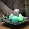 imageAqua Timber Collection Pillar Candle 325x6Light Gray