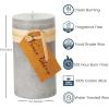 imageAqua Timber Collection Pillar Candle 325x6Light Gray