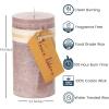 imageAqua Timber Collection Pillar Candle 325x6Mauve