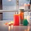 imageAqua Timber Collection Pillar Candle 325x6Orange