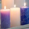 imageAqua Timber Collection Pillar Candle 325x6Purple