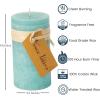 imageAqua Timber Collection Pillar Candle 325x6Sea Green