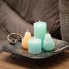 imageAqua Timber Collection Pillar Candle 325x6Teal