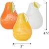 imageSullivans Vance Kitira Pear Candle Set of 3 Unscented 45 Inch CleanBurning Dripless RealWax Candles for Home and Hosting Dcor