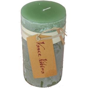 imageAqua Timber Collection Pillar Candle 325x6Aloe Green