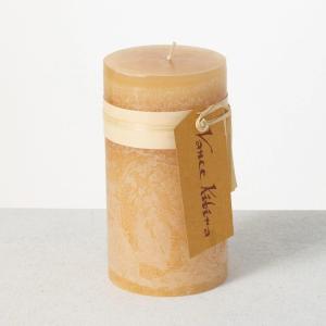imageAqua Timber Collection Pillar Candle 325x6Tan
