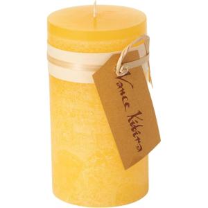 imageAqua Timber Collection Pillar Candle 325x6Yellow
