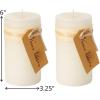 imageSullivans Vance Kitira Pillar Candles Set of 2 6Inch Dark Green Candle Sets CleanBurning EnvironmentalFriendly Unscented HandPoured Wax Candles Home Dcor CT246MOSSKITOffWhite