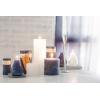 imageSullivans Vance Kitira Set of 3 Pillar Candles CleanBurning EnvironmentalFriendly Scentless RealWax Candles Home Dcor Hosting DcorBlue