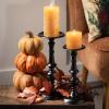 imageSullivans Vance Kitira Set of 3 Pillar Candles CleanBurning EnvironmentalFriendly Scentless RealWax Candles Home Dcor Hosting DcorBrown