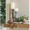 imageSullivans Vance Kitira Set of 3 Pillar Candles CleanBurning EnvironmentalFriendly Scentless RealWax Candles Home Dcor Hosting DcorWhite
