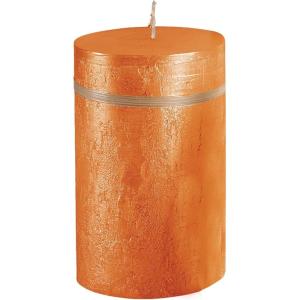imageGold and Gold Ritz Pillar Candle  Unscented 3 x 6 inch