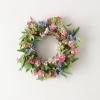 imageSullivans Candle Ring Artificial Spring Florals Mini Wreath Small 65quot Multi Color Flower Wreath for Indoor for Candle Holder Pillar Candle Dcor for Home Office Shelf Mantel Table Decorations