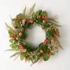 imageSullivans Spring Wreaths for Front Door Foraged Berry Pod Wreath 24quot Artificial Green Brown Orange Mixed Leaf Round Wreaths Indoor Outdoor Decorations for Fireplace Cabinet Mantle Home Dcor