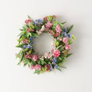 imageSullivans Candle Ring Artificial Spring Florals Mini Wreath Small 65quot Multi Color Flower Wreath for Indoor for Candle Holder Pillar Candle Dcor for Home Office Shelf Mantel Table Decorations
