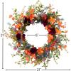 imageSullivans 21 Inch Dahlia Mix Wreath Spring and Summer Artificial Wreath Everyday Wreath Front Door Wreaths Indoor ampamp Outdoor Wreaths Door Entryway Porch DcorDahlia Mix