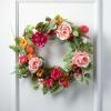 imageSullivans 21 Inch Dahlia Mix Wreath Spring and Summer Artificial Wreath Everyday Wreath Front Door Wreaths Indoor ampamp Outdoor Wreaths Door Entryway Porch DcorPink Floral