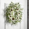 imageSullivans Spring Wreaths for Front Door Sunflower ampamp Wispy Berry Wreath 26quot Artificial Mixed White Sun Flower Floral Spring Wreath Indoor Outdoor Decorations for Fireplace Cabinet Mantle Home Dcor