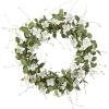imageSullivans 21 Inch Dahlia Mix Wreath Spring and Summer Artificial Wreath Everyday Wreath Front Door Wreaths Indoor ampamp Outdoor Wreaths Door Entryway Porch DcorDogwood