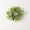 imageSullivans Candle Ring Artificial Spring Grass Flower Mini Wreath 45quot Green ampamp Ivory Flower Wreath for Indoor for Candle Holder Pillar Candle Dcor for Home Office Shelf Mantel Table Decorations