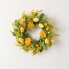 imageSullivans Candle Ring Ranunculus Flower Mini Wreath Small 65quot Orange ampamp Green Flower Wreath for Indoor for Candle Holder Pillar Candle Dcor for Home Office Shelf Fireplace Mantel Table Decorations