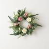 imageSullivans Candle Ring Ranunculus Mini Blossom Wreath Small 65quot Pink ampamp Ivory Flower Wreath for Indoor for Candle Holder Pillar Candle Dcor for Home Office Shelf Fireplace Mantel Table Decorations