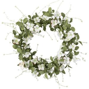 imageSullivans 21 Inch Dahlia Mix Wreath Spring and Summer Artificial Wreath Everyday Wreath Front Door Wreaths Indoor ampamp Outdoor Wreaths Door Entryway Porch DcorDogwood