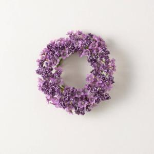 imageSullivans Candle Ring Artificial Flower ampamp Berry Mini Wreath Small 45quot Lavender Wreath for Indoor Candle Holder Pillar Candle Dcor for Home Office Shelf Fireplace Mantel Table Decorations