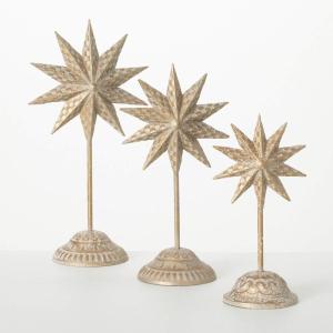 imageSullivans Gold Metal Star Figurine Set of 3 Statue Home Decorations for Living Room Gifts for Book Shelf TV Cabinet Desktop Decor in Office