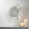 imageSullivans 21quot Snowy Cedar Wreath Christmas Wreath Front Decor Decor Perfect for Fireplace Mantels Dining and Living Rooms28 Inches