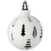 imageSullivans 45quot Black and White Pine Tree Ornaments  Set of 2  Home for The Holidays  Christmas Tree Ornaments  Black and White Ornaments  Black and White Christmas Decor