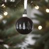 imageSullivans 45quot Black and White Pine Tree Ornaments  Set of 2  Home for The Holidays  Christmas Tree Ornaments  Black and White Ornaments  Black and White Christmas Decor
