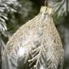 imageSullivans Gold Pine Branch Glass Christmas Ornament Set of 3 Clear with Gold Ornaments Sets for Christmas Tree Hanging Indoor Decor 4quot H 4quot H ampamp 55quot HWhite  Gold Pine Branch