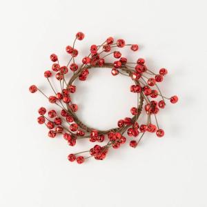 imageSullivans 20quot Red Jingle Bell Wreath Christmas Wreath Front Decor Decor Holiday Decoration Perfect for Fireplace Mantels Dining and Living Rooms125 Inches