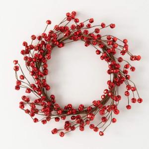 imageSullivans 20quot Red Jingle Bell Wreath Christmas Wreath Front Decor Decor Holiday Decoration Perfect for Fireplace Mantels Dining and Living Rooms20 Inches