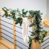 imageSullivans 9 Prelit Christmas Garland Christmas Decor Garland Christmas Decorations Silver Tip Pine Red Berry Garland for Mantle with Lights Pinecones Battery Timer Holiday Decor Green Garland9 Ft Flocked Pine