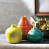 imageSullivans Ceramic Vase Set 3 Small Vases Rustic Home Dcor Modern Farmhouses Ideal Shelf Dcor Table Dcor Bookshelf Mantle White CM2973Aqua  Orange  Green