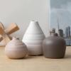 imageSullivans Ceramic Vase Set 3 Small Vases Rustic Home Dcor Modern Farmhouses Ideal Shelf Dcor Table Dcor Bookshelf Mantle White CM2973Multicolor