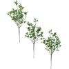imageSullivans Fake Plants Greenery Stems for Indoor Set of 3 18quot Artificial Mixed Green Leaf Stem Lifelike Bouquet Perfect for Vase Arrangement in Room Home or Office Decorations Wedding Gift Dcor