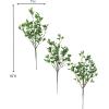 imageSullivans Fake Plants Greenery Stems for Indoor Set of 3 18quot Artificial Mixed Green Leaf Stem Lifelike Bouquet Perfect for Vase Arrangement in Room Home or Office Decorations Wedding Gift Dcor