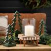 imageSullivans Green Wooden Tree Set of 3 Christmas Centerpiece Farmhouse Tabletop Decor Indoor Christmas Holiday Decoration Rustic Shelf Decor Wood Trees for Mantel Sizes 10quot 1175quot and 1375quot