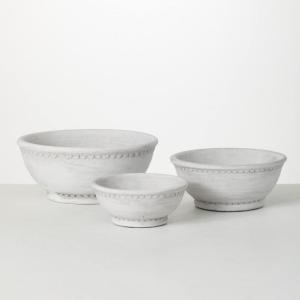 imageSullivans Whitewashed Garden Planter Set Faux Flower Pots Decorative Home Accessories Kitchen ampamp Office Dcor Tabletop and Entryway Dcor