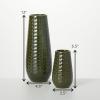 imageSullivans 12quot ampamp 65quot Olive RattanPatterned Vases  Set of 2 Home Dcor Accents Tabletop Vases Living Room Dcor Mantle and Entryway Vases