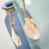 imageSullivans Glass Vase Blue Beach Coastal Dcor Bud Vase Set of 2 Flower Vase for Beach House wSea Shell Home Dcor Shades of Sea Blue Vase Set Coffee Table Dcor Shelf Mantel Decorations