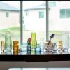 imageSullivans Glass Vase Clear Glass Vases for Flowers Small Ribbed Gray Carafe Shape Flower Vase for Modern Home Decor 65 Shelf ampamp Table Vases for Wedding Centerpieces G8504